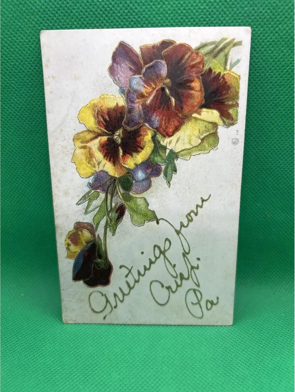 Vintage Floral Greetings Postcard from Philadelphia, PA =box5 -box5